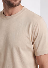 Beige Crew Neck T-shirt