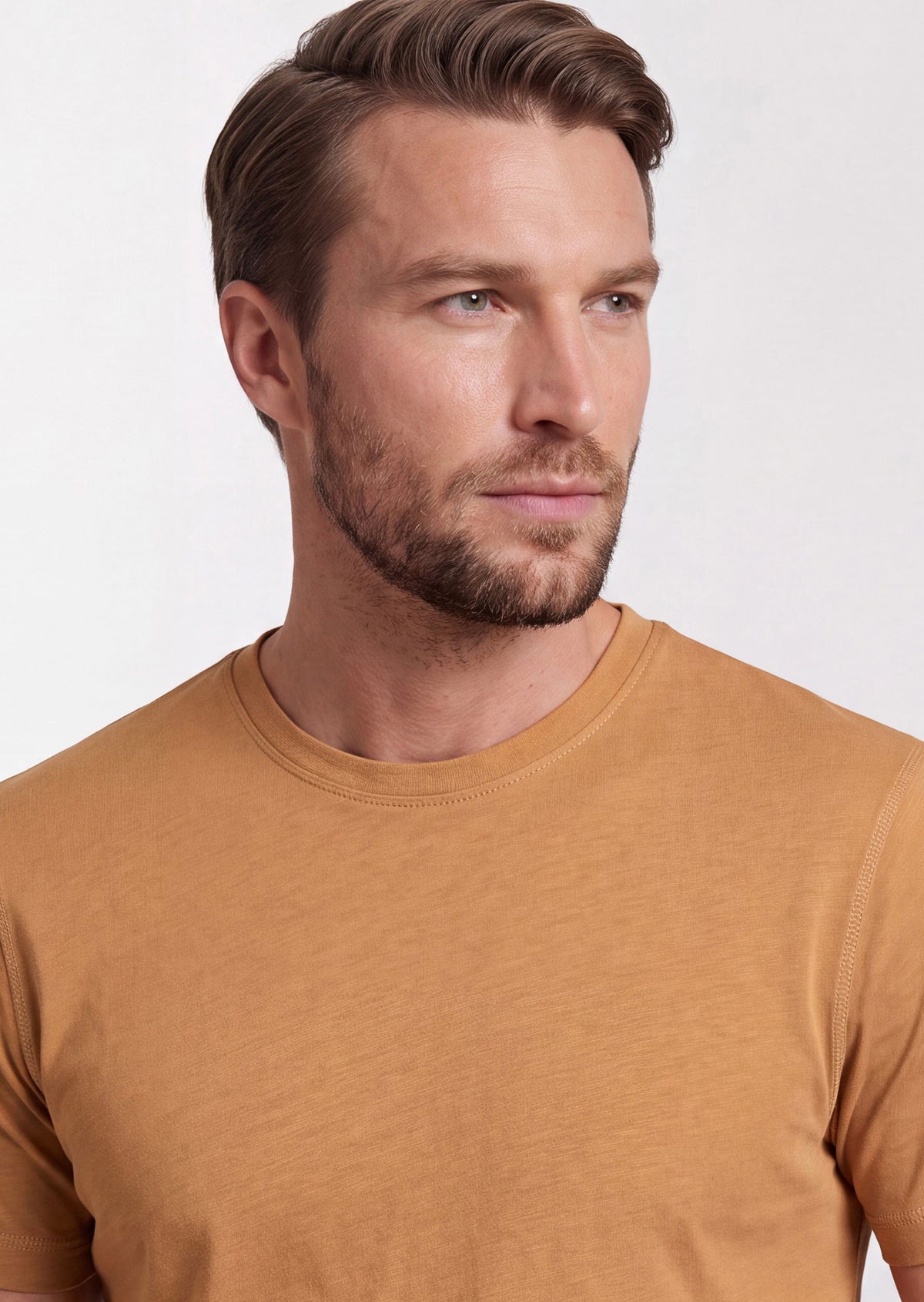 Taupe Crew Neck T-shirt