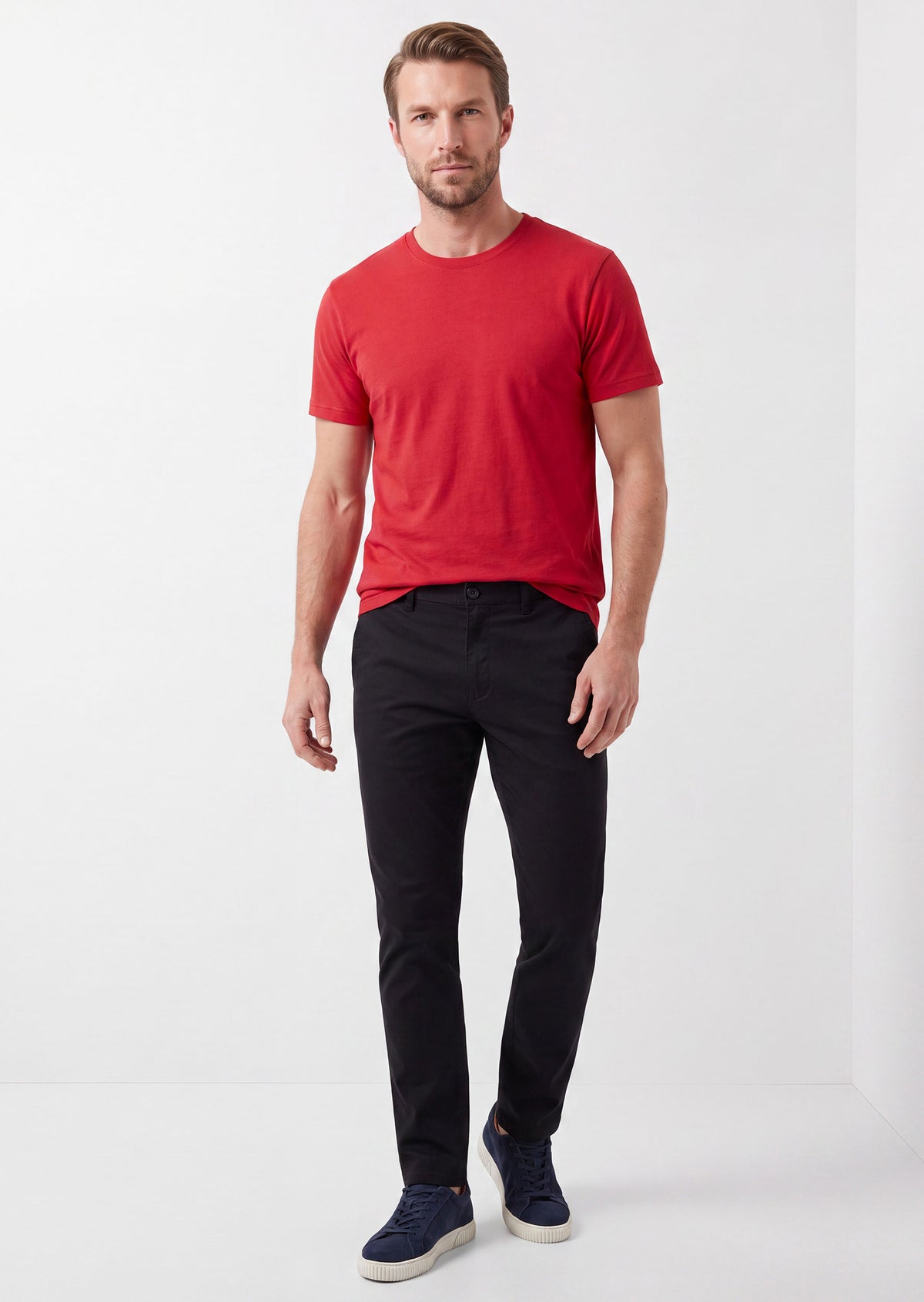 Burgundy Crew Neck T-shirt