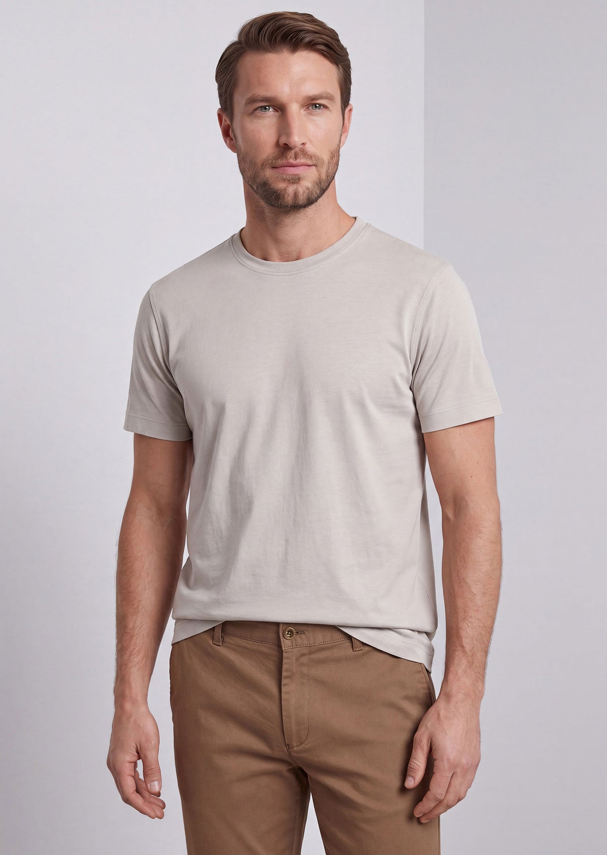 Ice Grey Crew Neck T-shirt