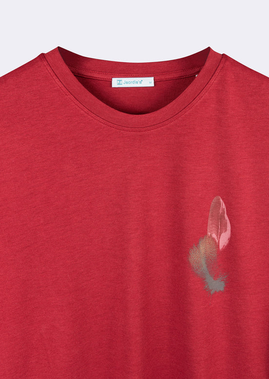 Burgundy Crew Neck T-shirt