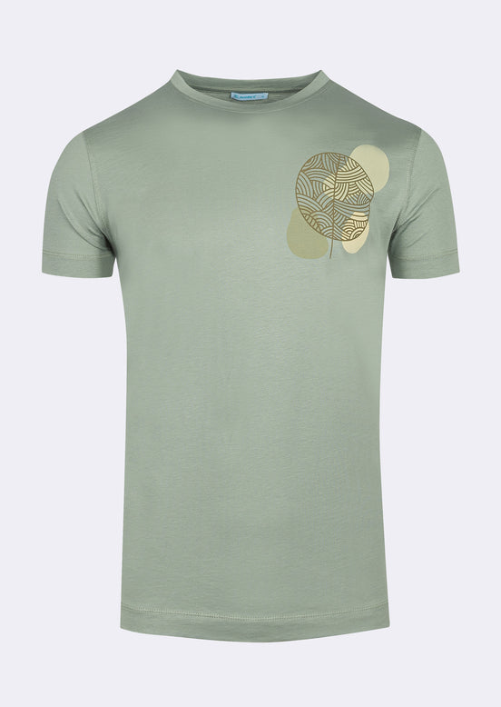 Khaki Crew Neck T-shirt