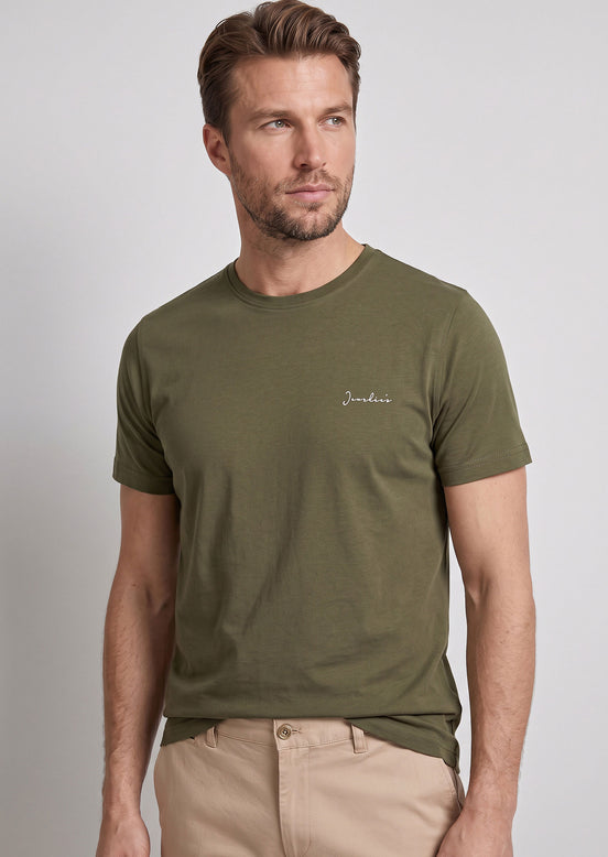 Khaki Crew Neck T-shirt
