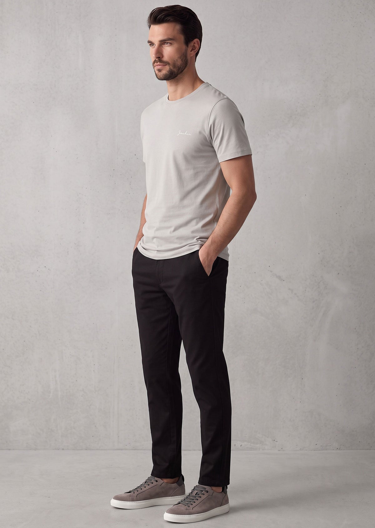 Grey Crew Neck T-shirt