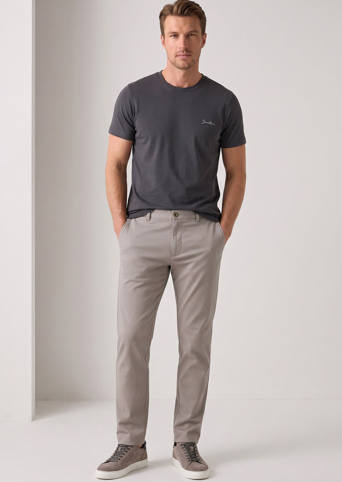 Charcoal Crew Neck T-shirt