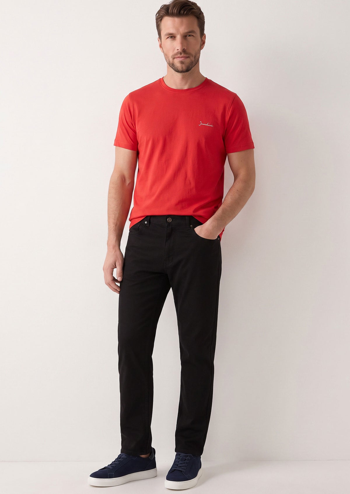Red Crew Neck T-shirt