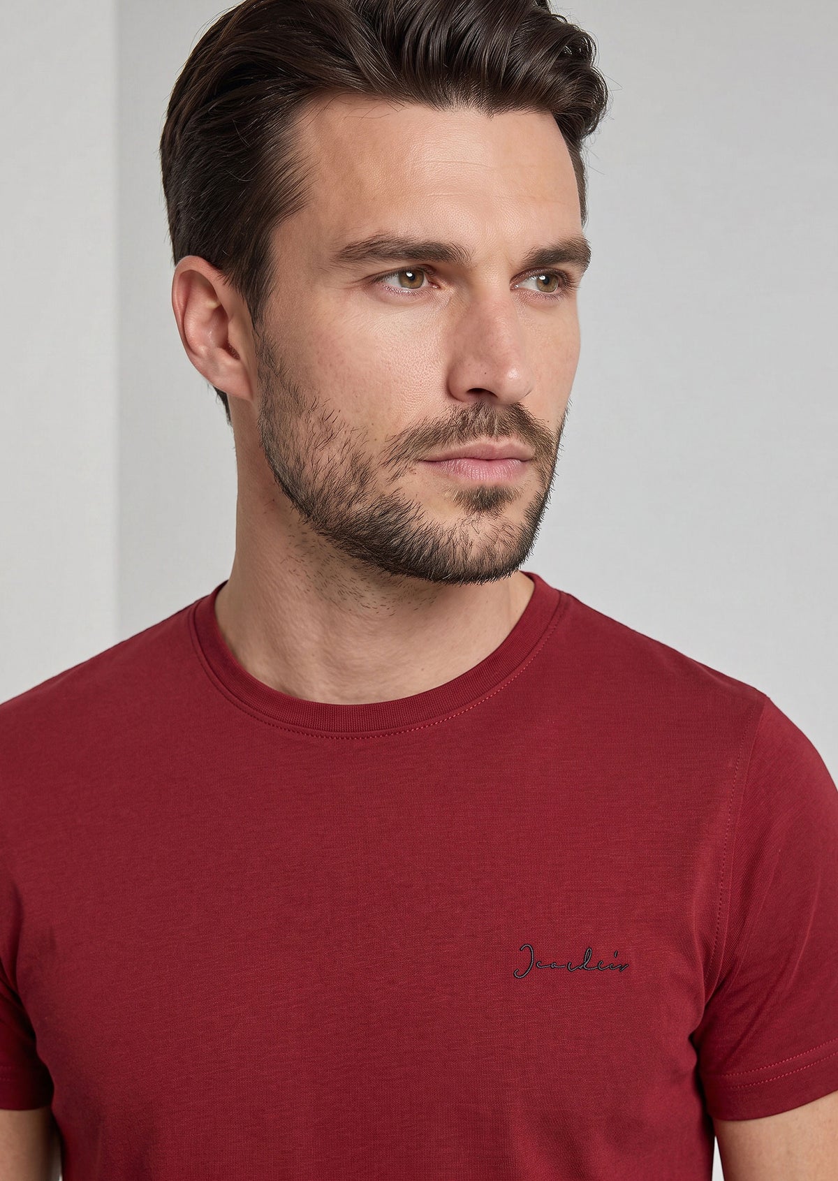Burgundy Crew Neck T-shirt