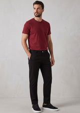 Burgundy Crew Neck T-shirt