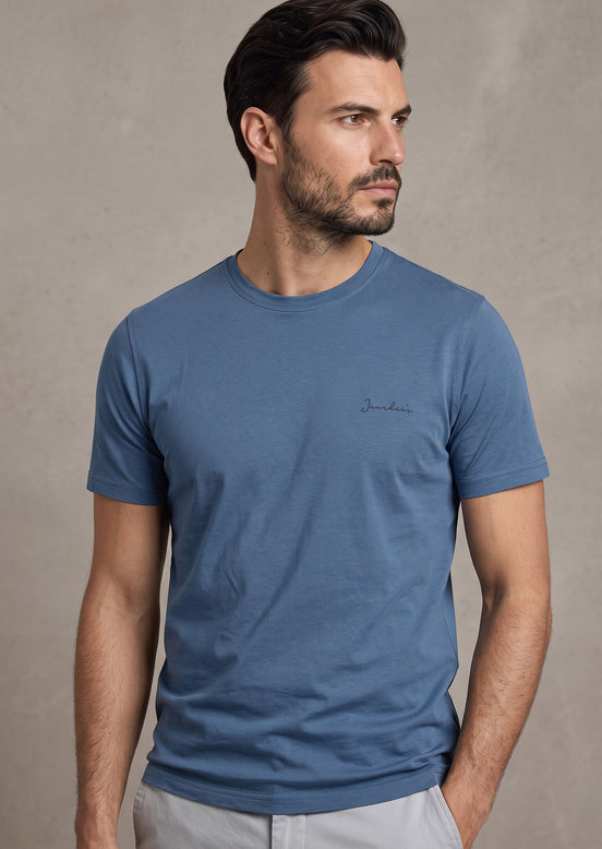 Indigo Crew Neck T-shirt