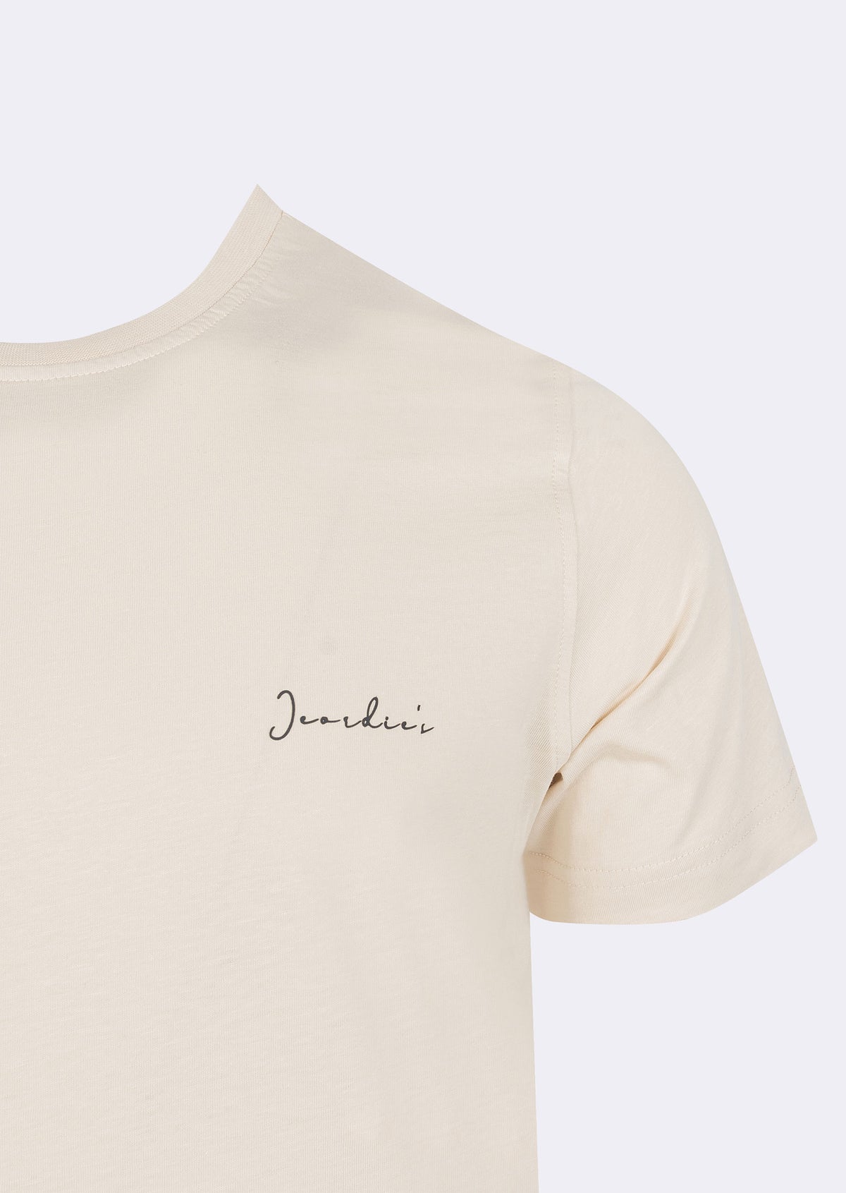 Light Beige Crew Neck T-shirt