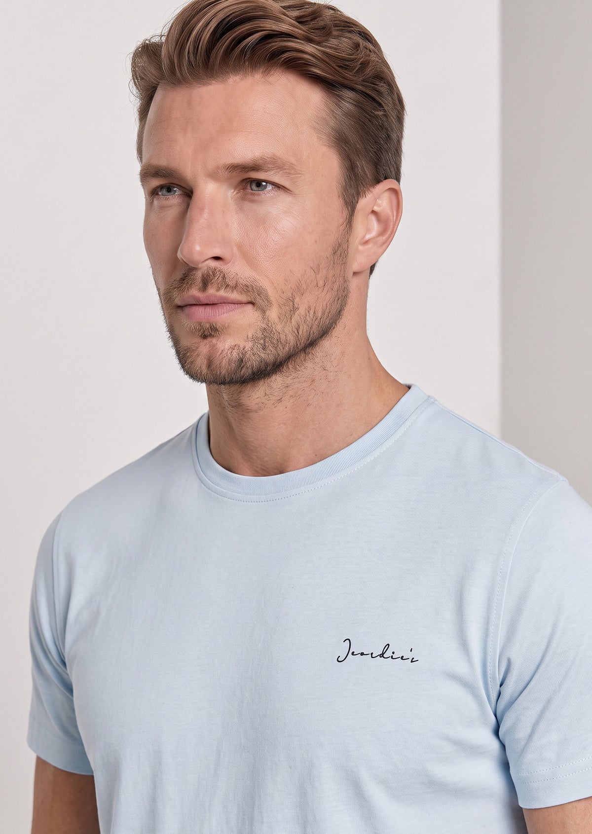 Light Blue Crew Neck T-shirt