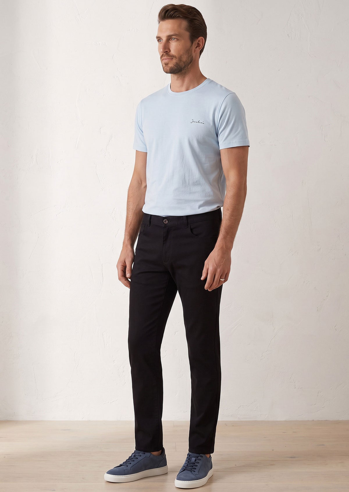 Light Blue Crew Neck T-shirt