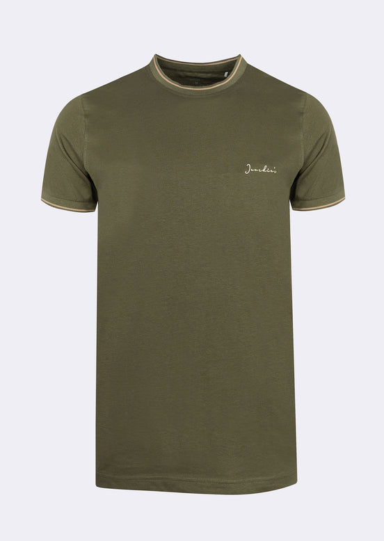 Khaki Crew Neck T-shirt