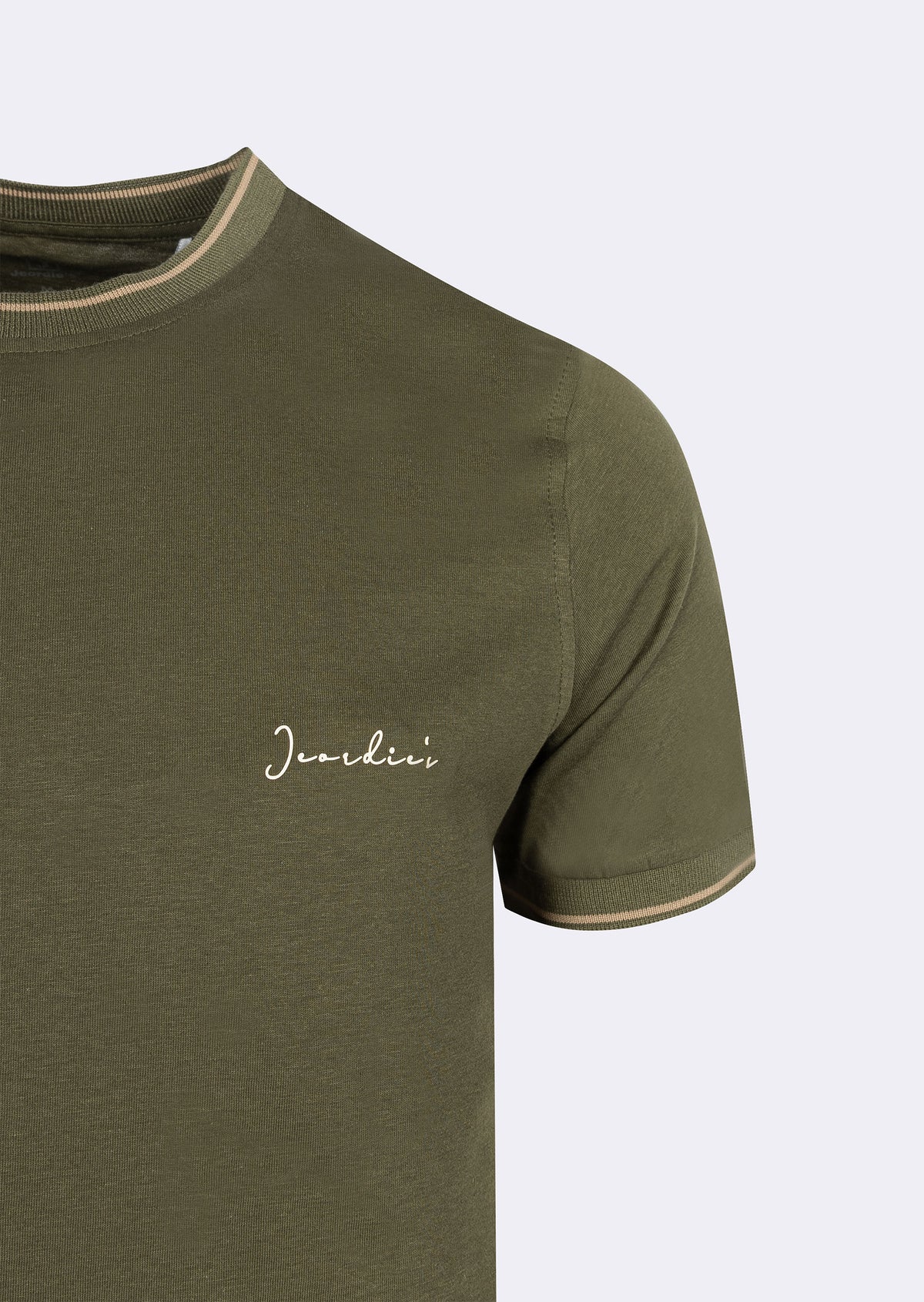 Khaki Crew Neck T-shirt