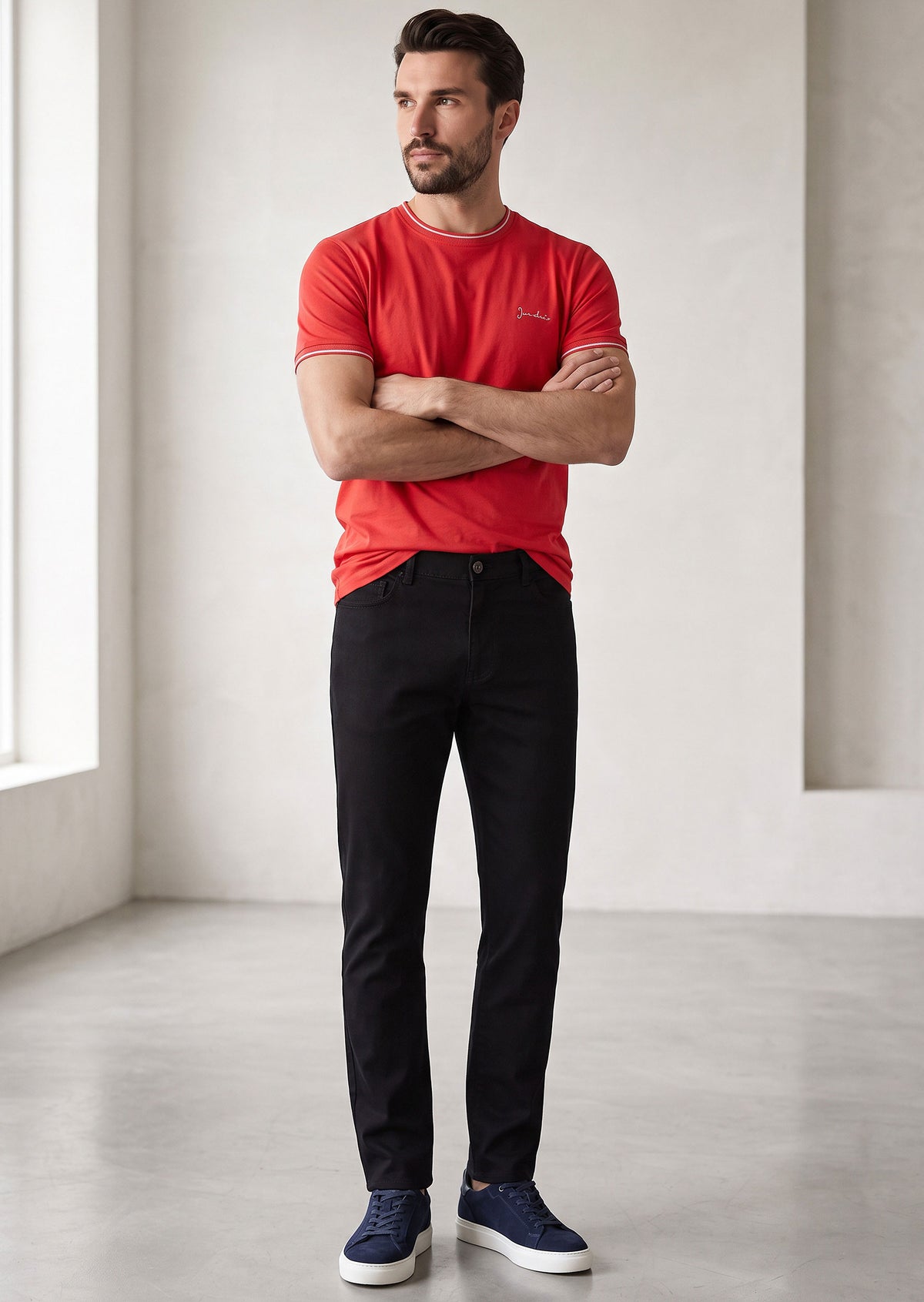 Red Crew Neck T-shirt