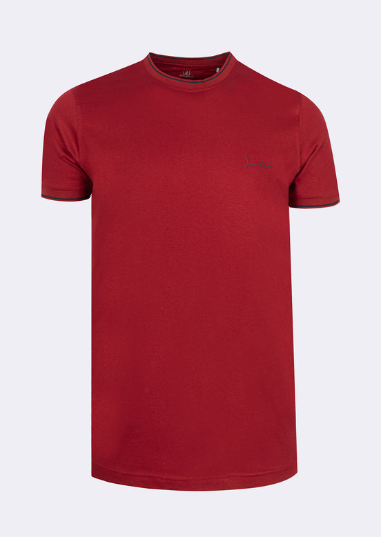Burgundy Crew Neck T-shirt