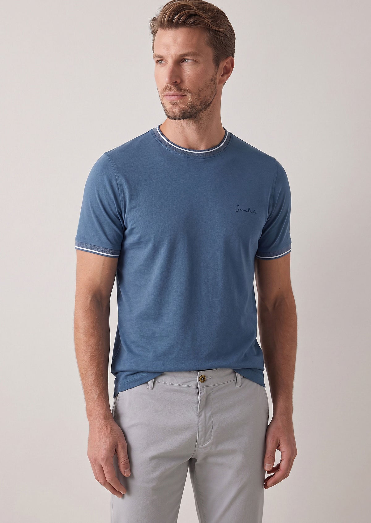 Indigo Crew Neck T-shirt