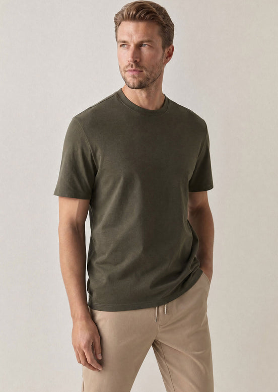 Khaki Crew Neck T-shirt