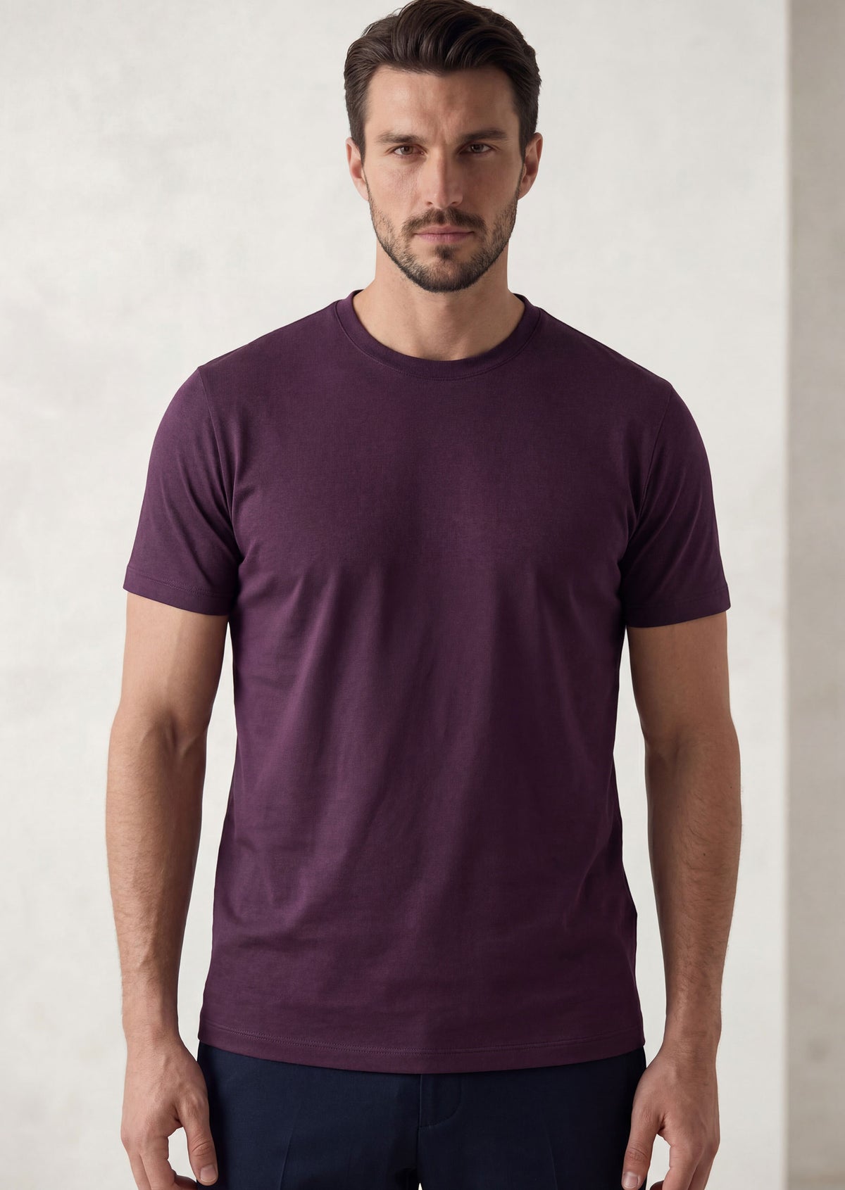 Purple Crew Neck T-shirt