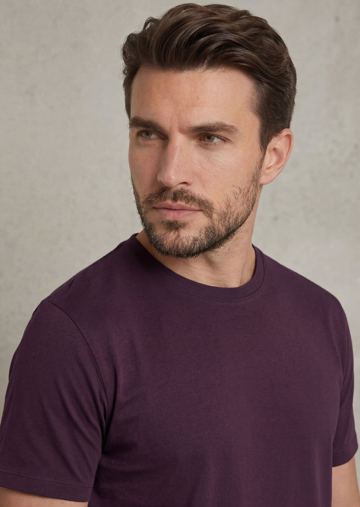 Purple Crew Neck T-shirt