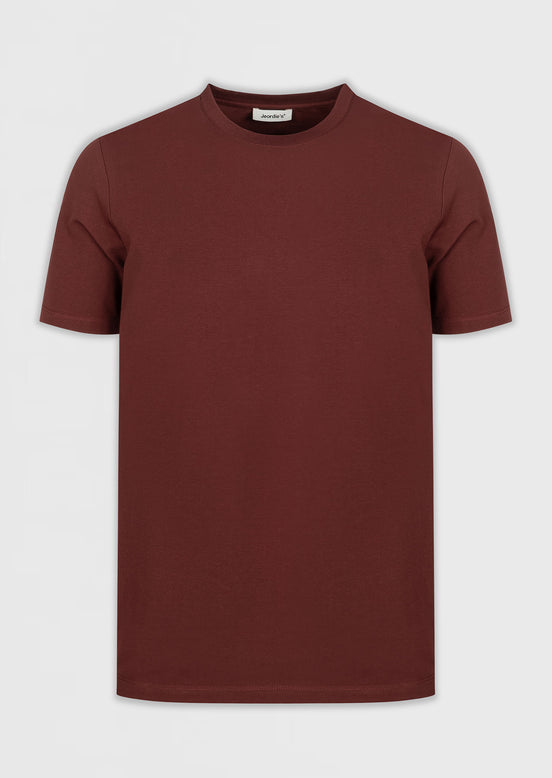 Burgundy Crew Neck T-shirt