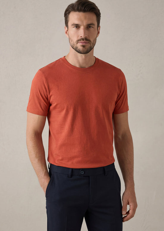 Brick Crew Neck T-shirt