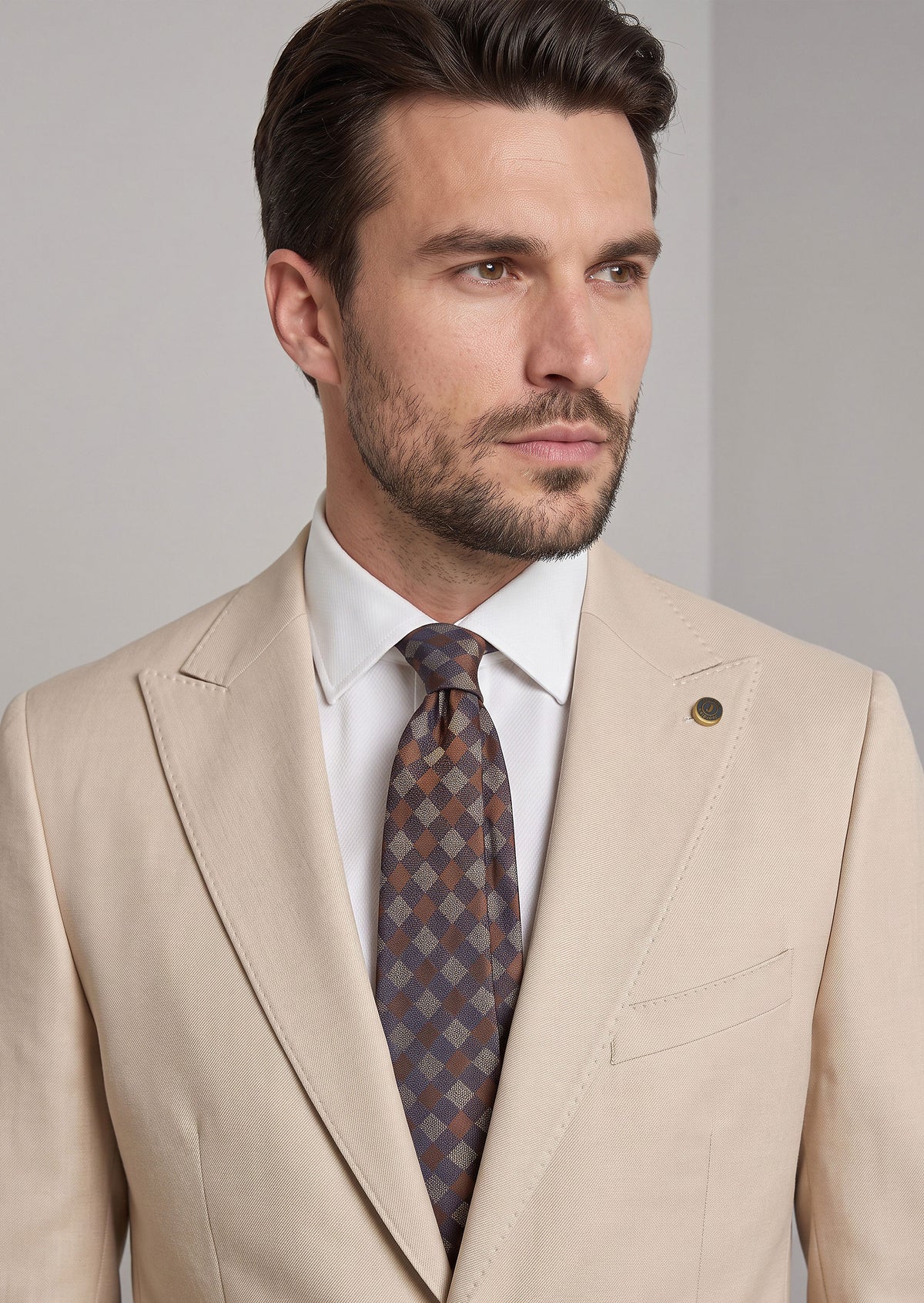 Beige Suit