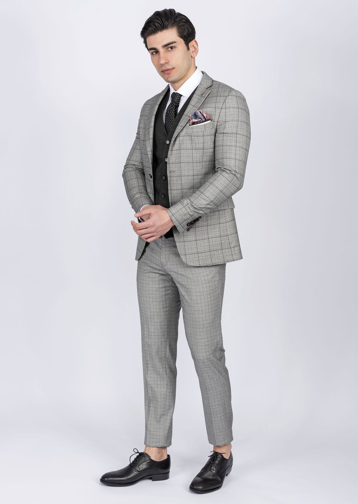 Grey Three-Piece Suit