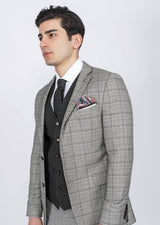 Grey Three-Piece Suit