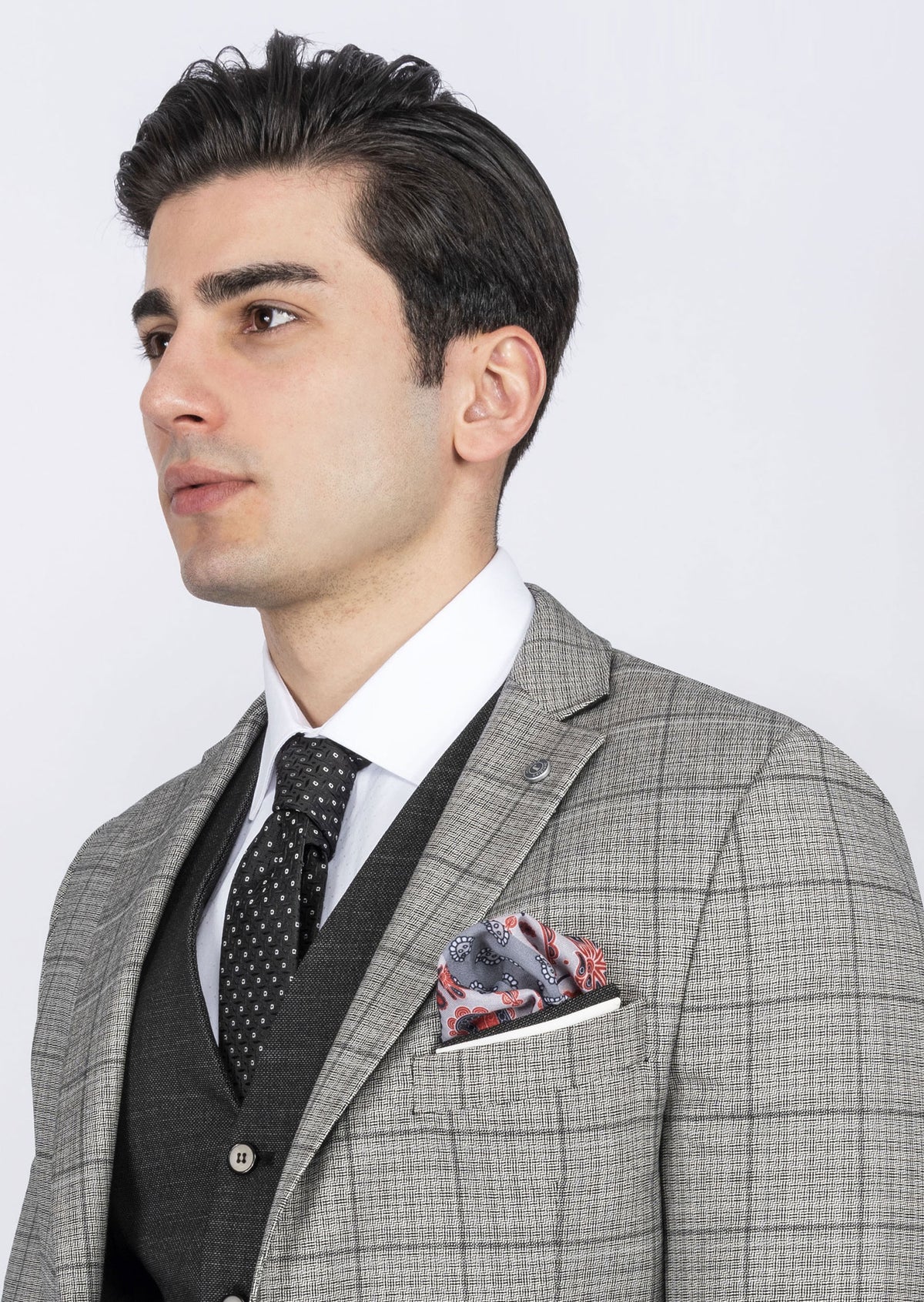 Grey Three-Piece Suit