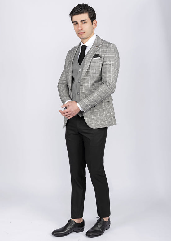 Black Three-Piece Suit