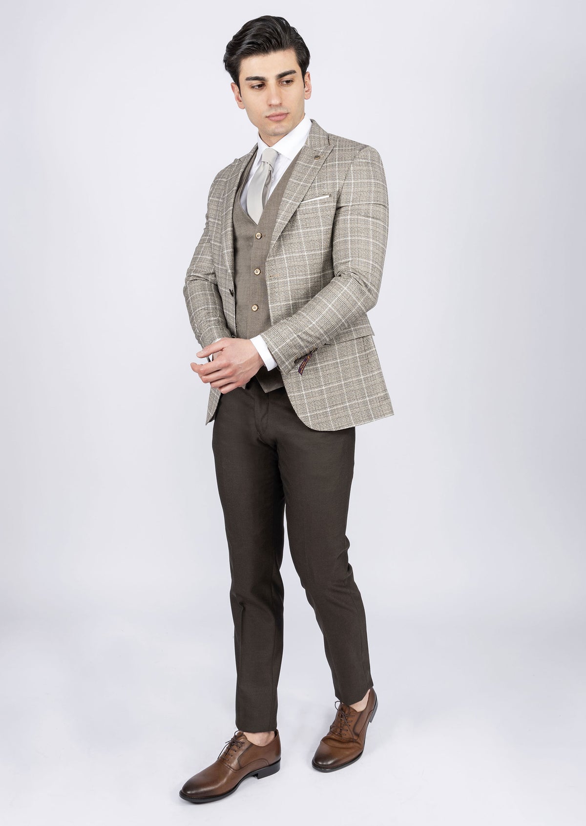 Brown Three-Piece Suit