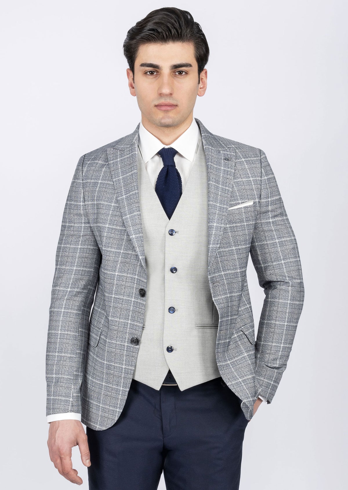 Navy Three-Piece Suit