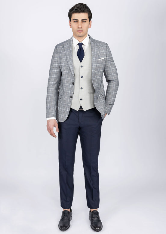 Navy Three-Piece Suit