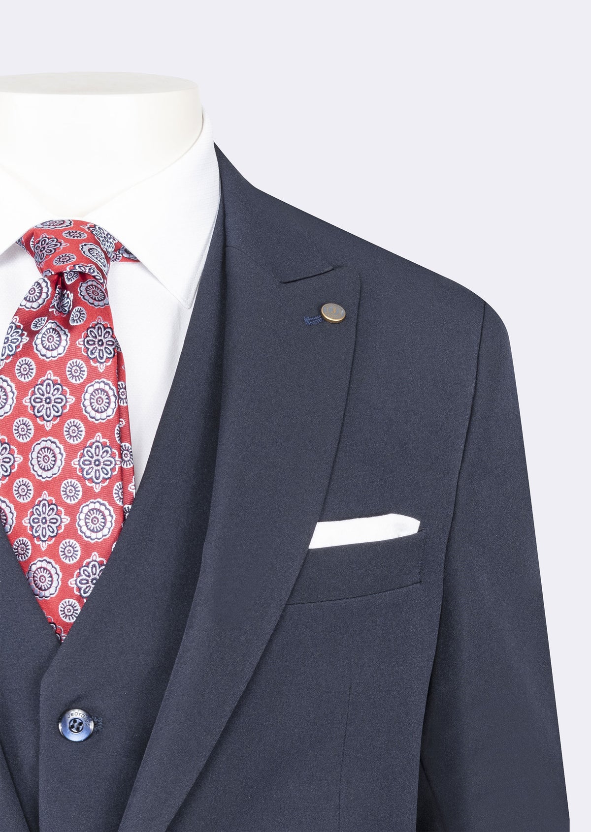 Navy Three-Piece Suit