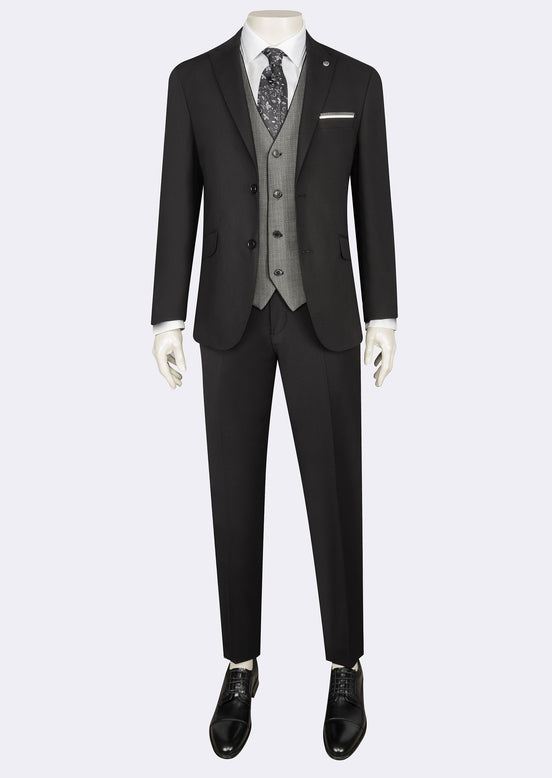 Black Three-Piece Suit