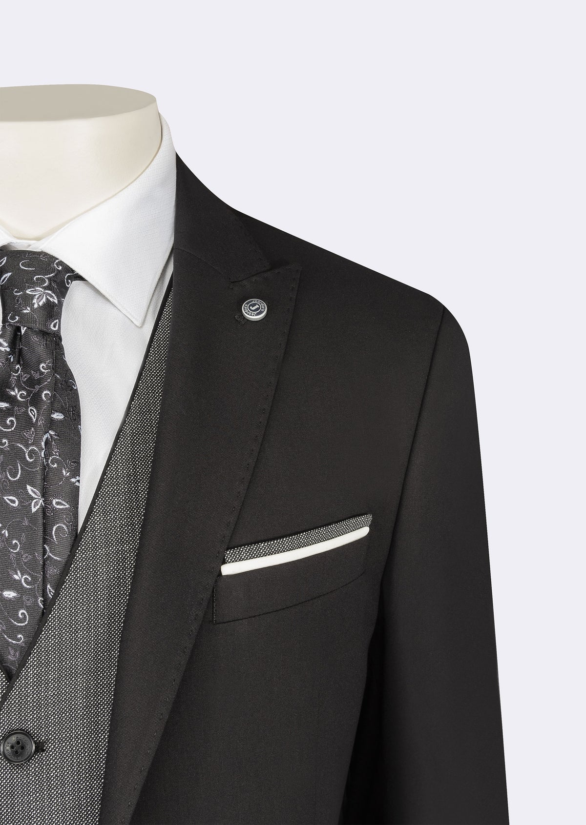 Black Three-Piece Suit