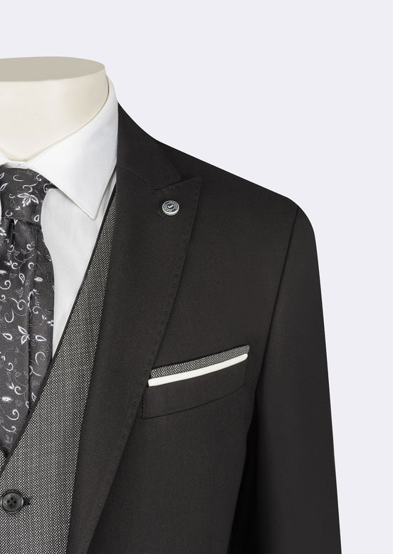 Black Three-Piece Suit