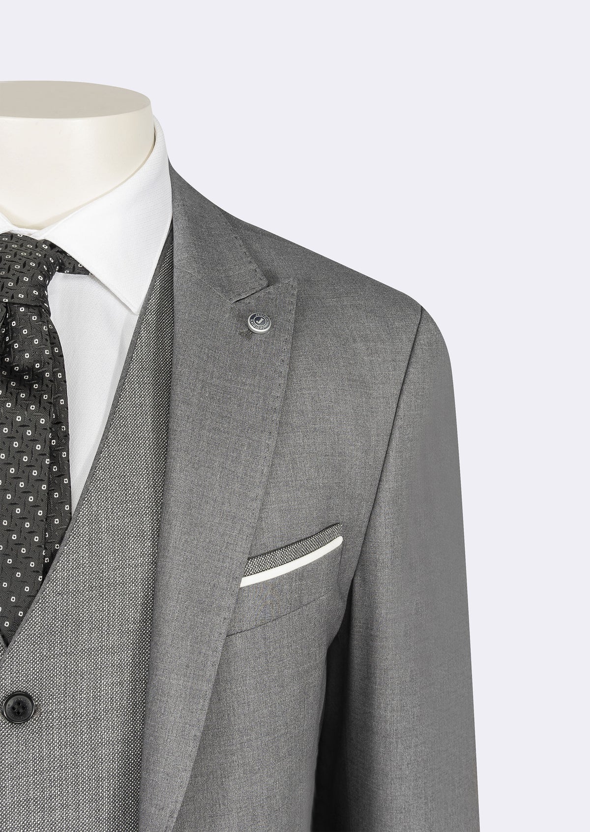 Grey Three-Piece Suit