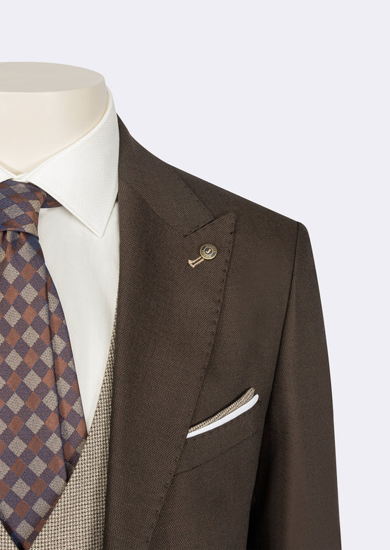 Brown Three-Piece Suit