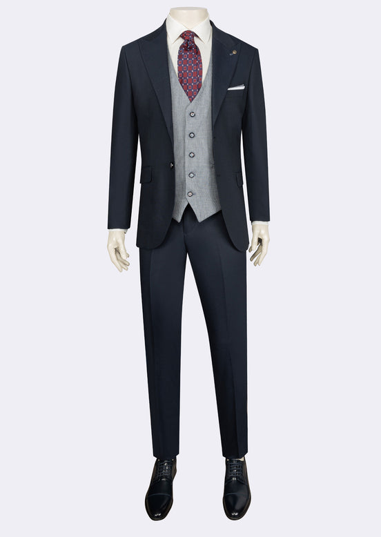 Navy Three-Piece Suit