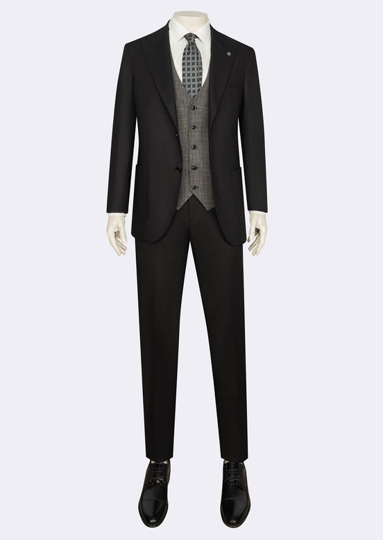 Black Three-Piece Suit
