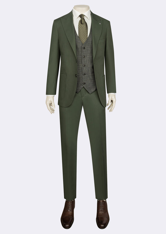 Green Three-Piece Suit