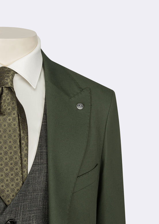 Green Three-Piece Suit