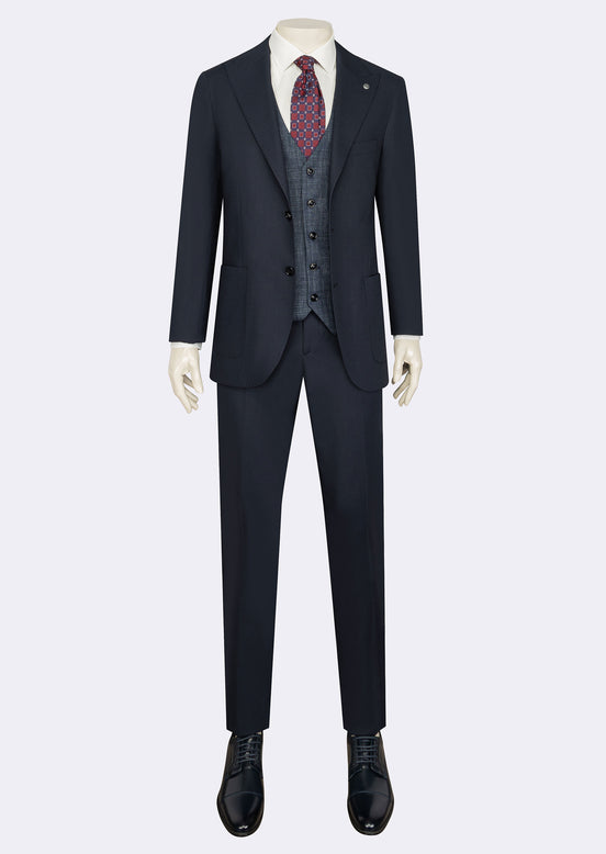 Navy Three-Piece Suit
