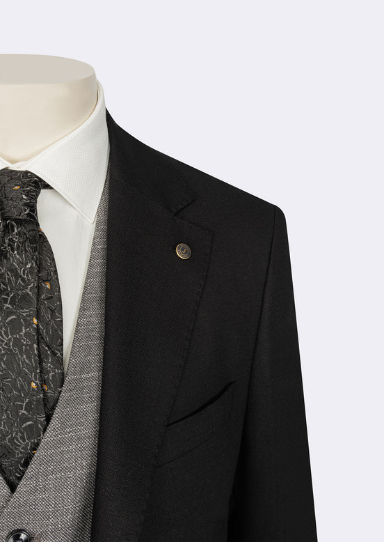 Black Three-Piece Suit