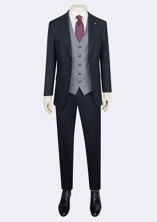 Navy Three-Piece Suit