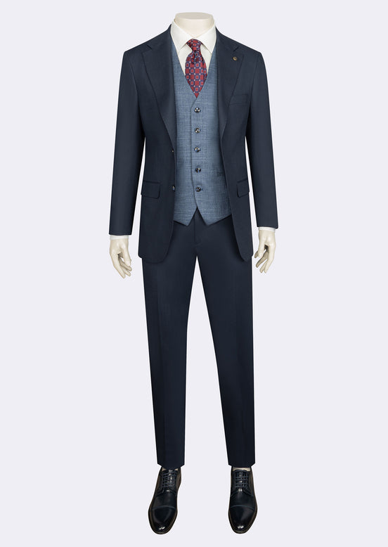Royal Blue Three-Piece Suit