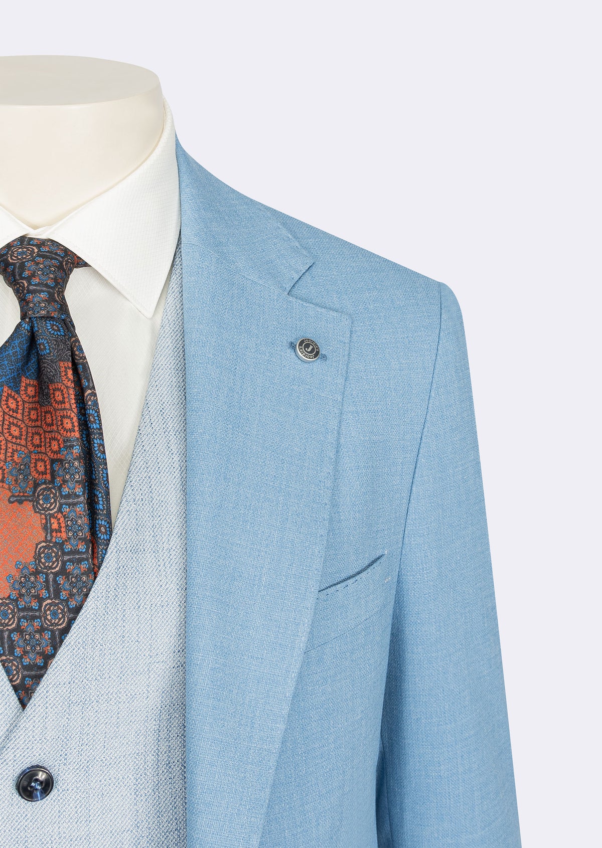 Blue Three-Piece Suit