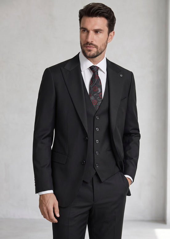 Black Three-Piece Suit